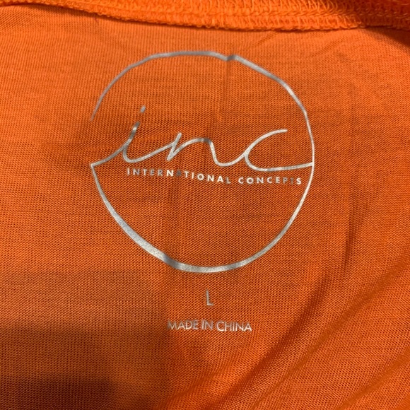 Inc - Orange sparkly tee - large - Picture 3 of 3